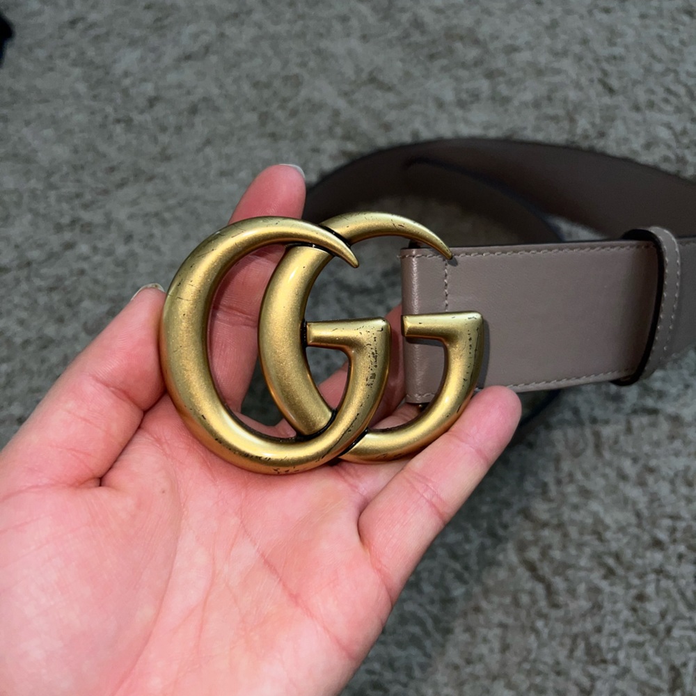 Nude/ Rose Gucci Belt